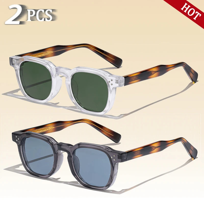 Caterside Retro Punk Men Sunglasses Square Personalized Design Glasses Women s