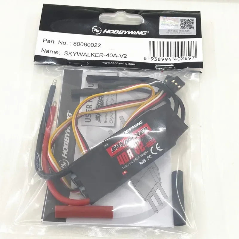 Hobbywing Skywalker 20a 30a 40 50a 60 80a 100a Brushless Esc Speedcontroler With