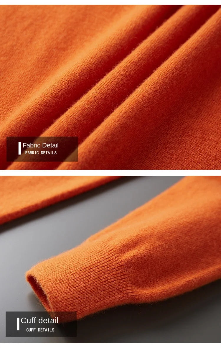 Cashmere Sweater O neck Pullovers Men s Loose Oversized M 3XL Knitted Bottom Shirt Autumn Winter