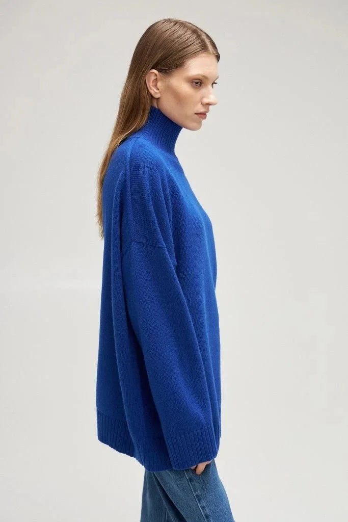 Bornladies Dames Turtleneck Trui Herfst Dikke Warme Trui Tops Winter