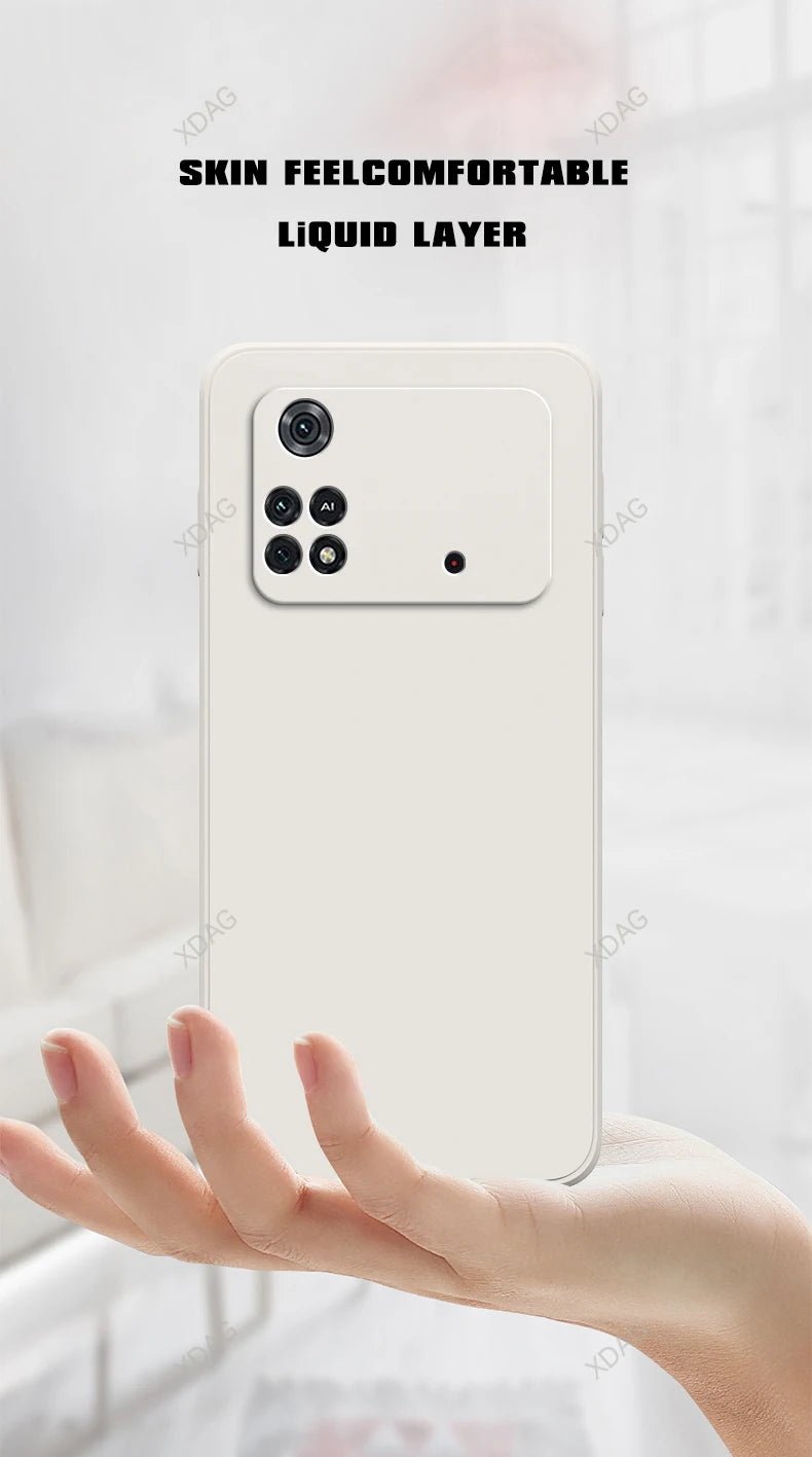 Mobiele telefoonhoesje voor Xiaomi Poco M4 Pro M4Pro 5G Eenvoudige lensbescherming