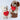 23cm Cute Heart Bear Dog Plush Toys Red Heart Print Love Creative Animal Stuffed