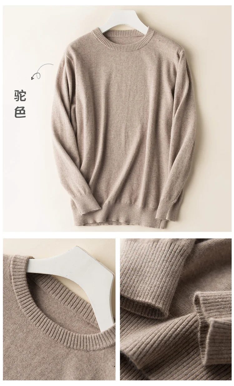Classic Pullover V Neck Sweater Men Autumn Winter Cashmere Cotton Blend Warm Jumper Clothes Pull