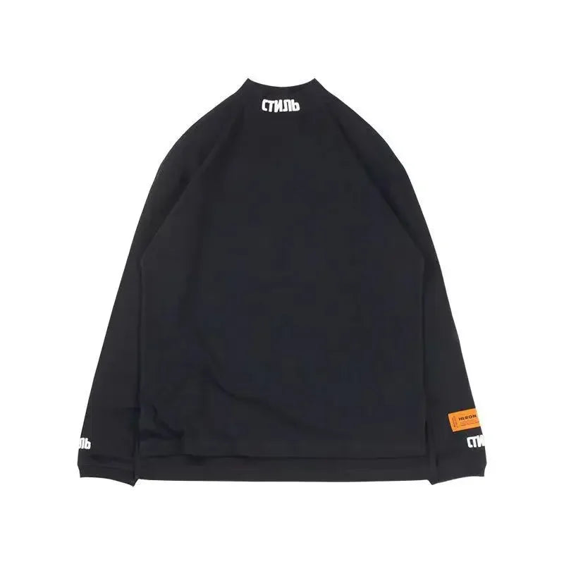 Winter Men Bottoming Shirt Warm Fleece Women Top Turtleneck Elastic Undershirt