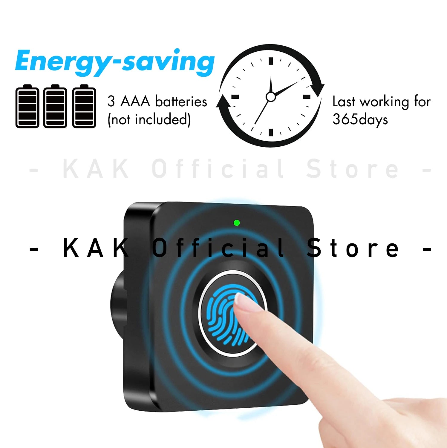 KAK Smart Home Biometrisch vingerafdrukslot Verborgen lade Elektronisch slot