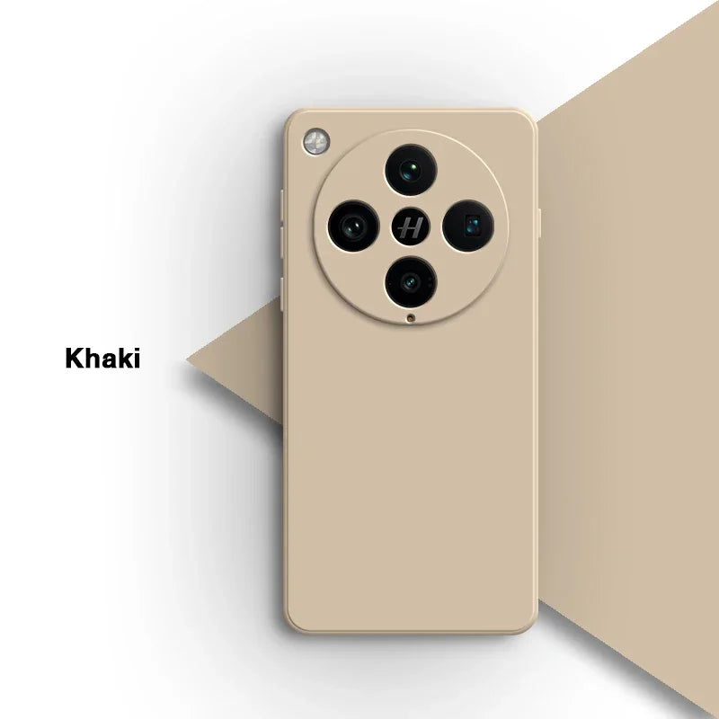 Basic telefoonhoesje voor Oppo Find X8 Pro X8Pro 5G Classic Square vloeibare siliconen