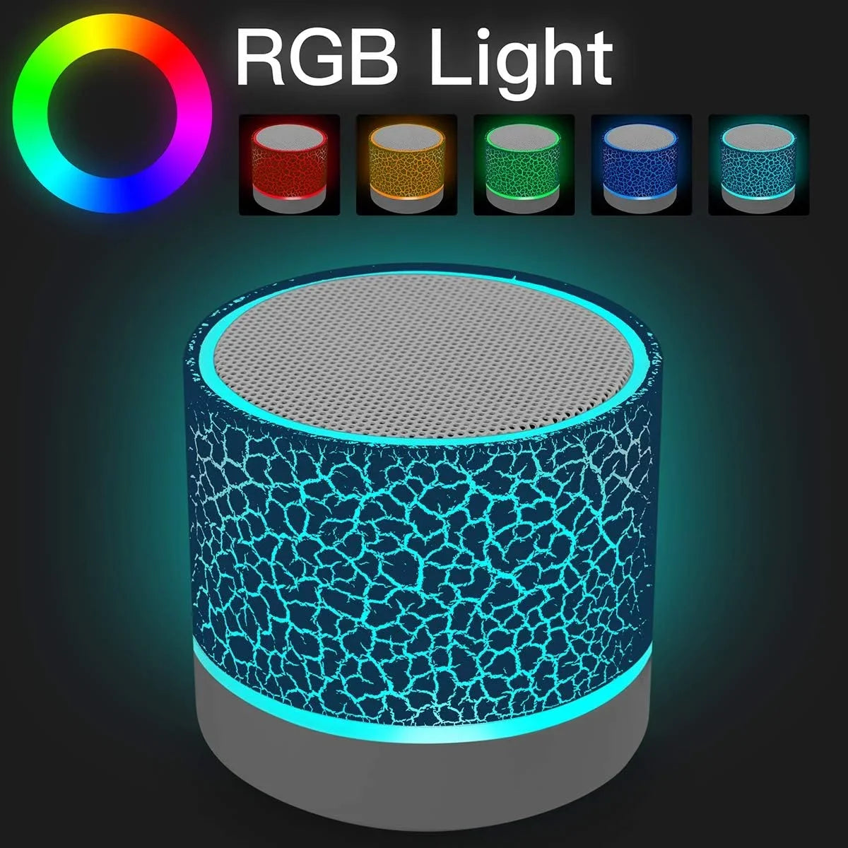 TF Draadloze Mini Motion Bluetooth-luidspreker met LED-verlichting, Super Bass