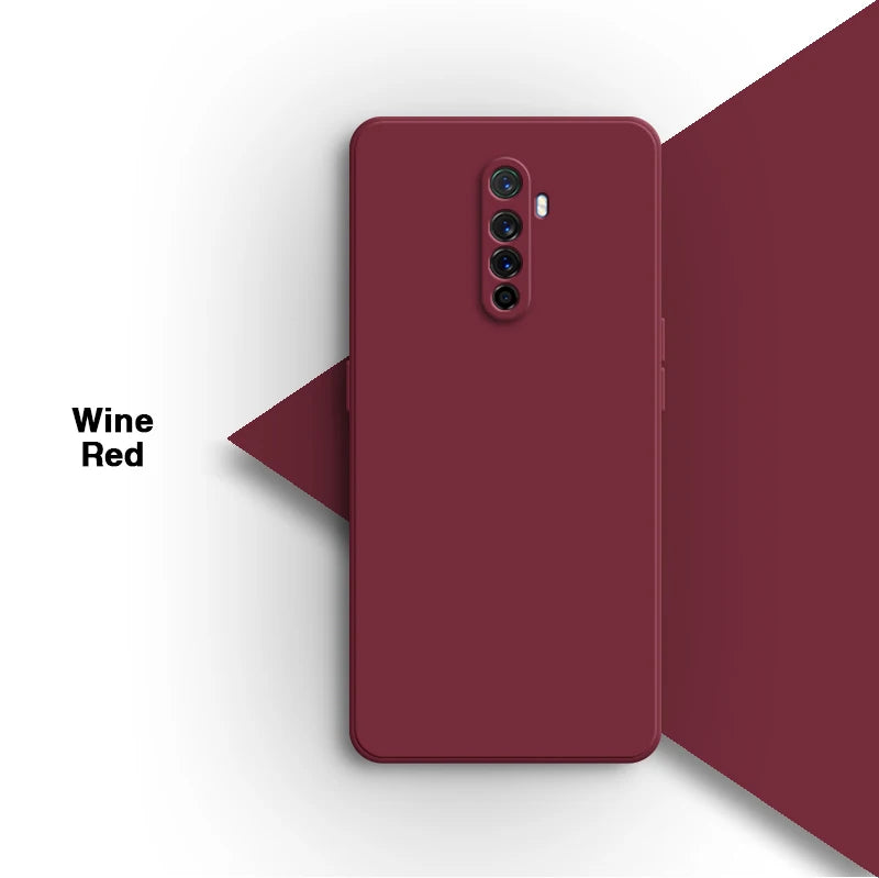 Vloeibare siliconen achterkant voor de Oppo Realme X2 Pro X2Pro 6.5 Rmx1931-lens