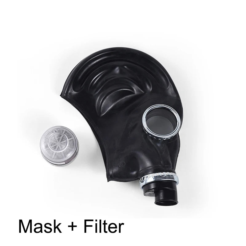 Creative Black Full Face Ghost Gas Mask Respirator Rubber Chemical Prevention