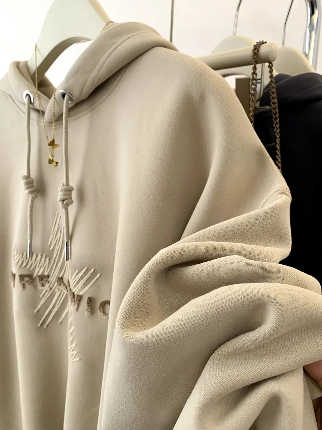 American Retro Hooded Sweatshirt Women in Spring and Autumn Design Feel Loose and Lazy Versatile Top