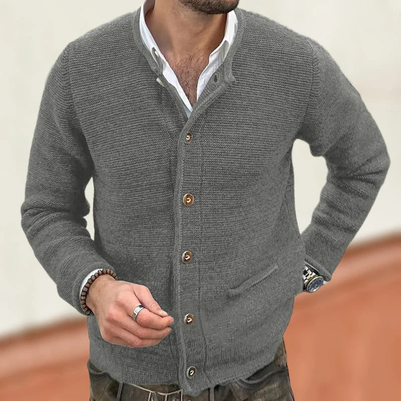 Casual Long Sleeve Slim Knitting Sweater Mens Cardigans Fall Winter Fashion