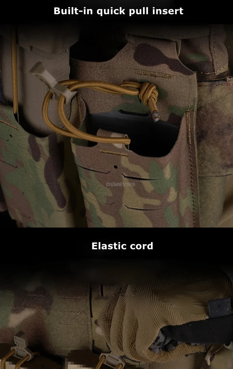 Tactical Vest Airsoft Plate Carrier Military Training Modular Molle System with Triple Magazine