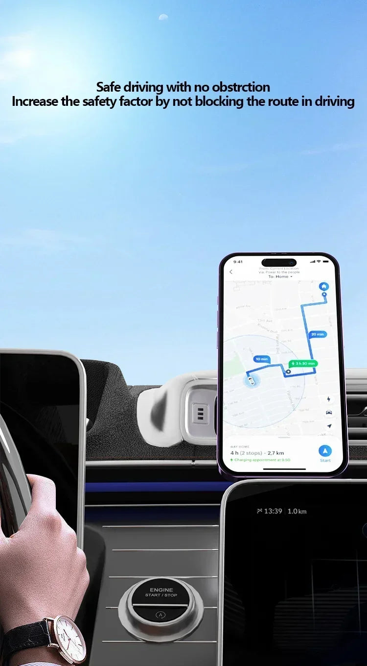 Magnetische auto mobiele telefoonhouder, draadloze oplader voor iPhone 15, 14, 13 en 12