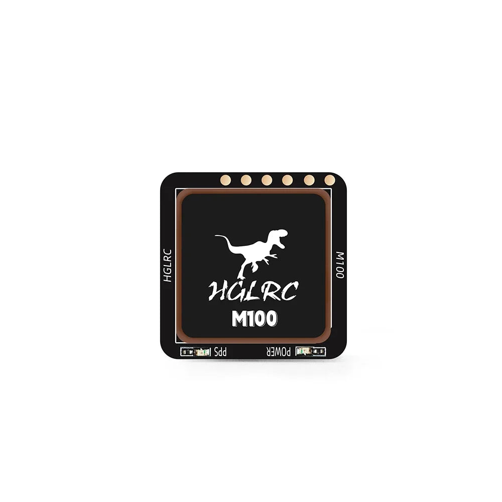 Hglrc M100 5883 M10 GPS Module with Compass Ceramic Antenna on board LED