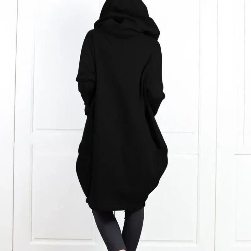 Hoodies Baggy Hooded Sweatshirt for Women Full Zip Up Woman Tops With Zipper In Loose Harajuku