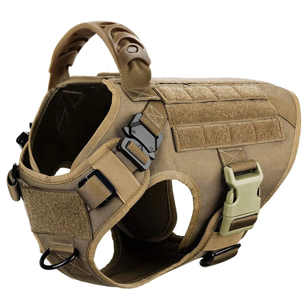 Military Large Dog Harness Pet German Shepherd Malinois Training Vest Tactical