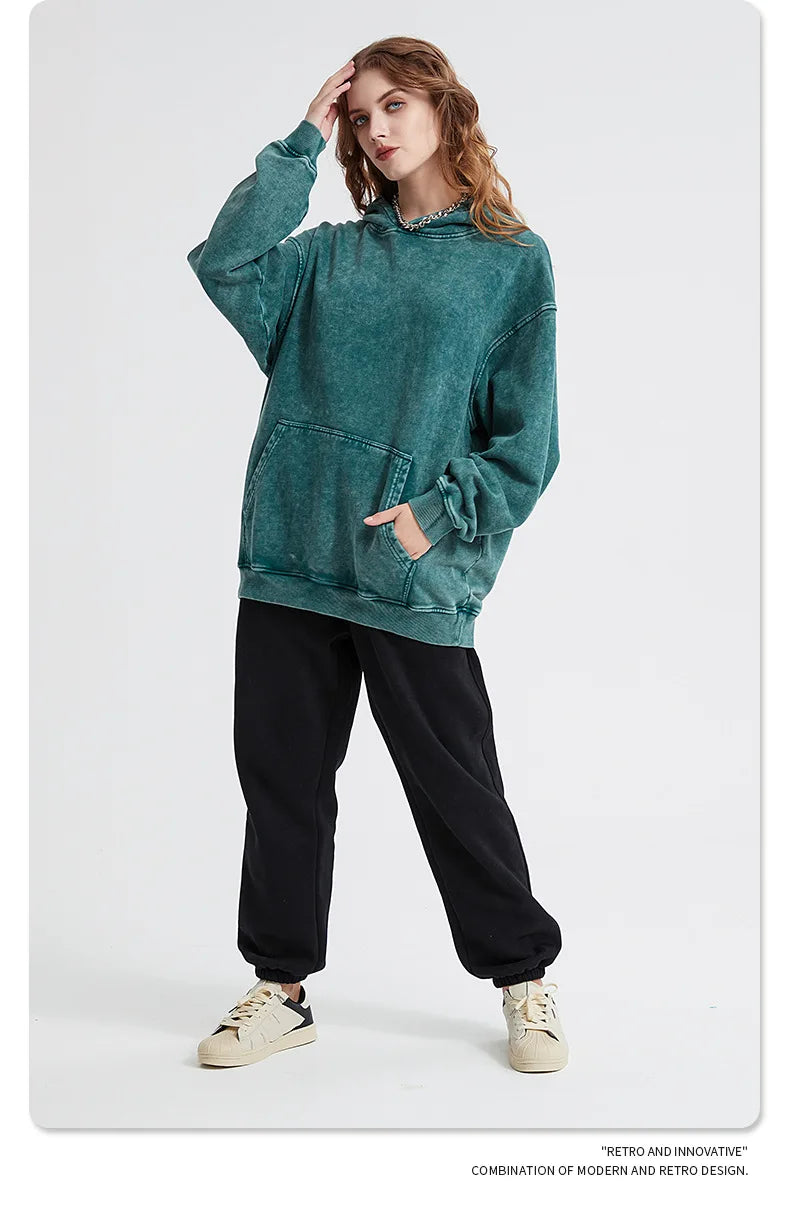 Bornladies Retro Verdikte Hoodie Mode Warme Trui 100% Katoen Dames Trend