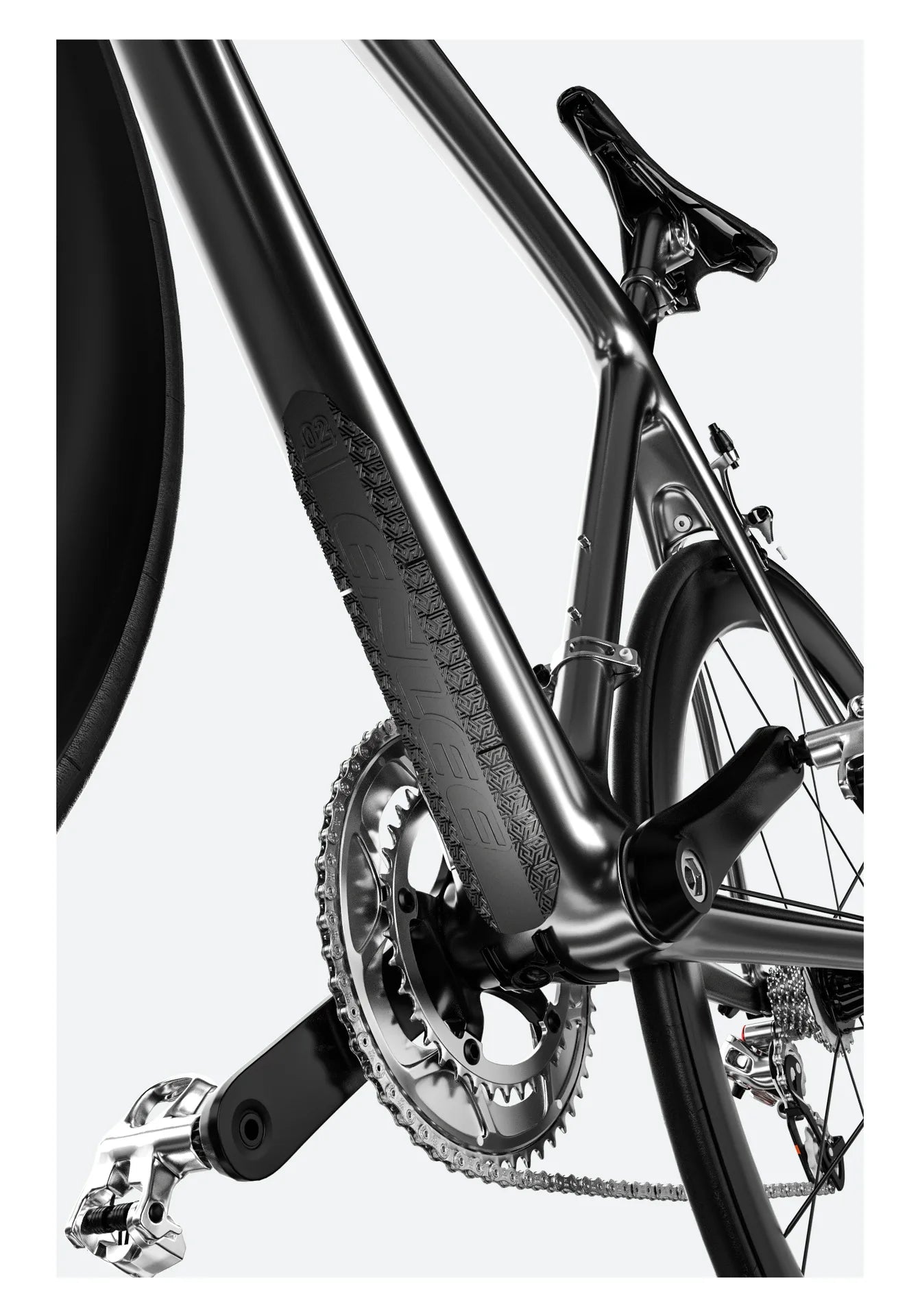 Enlee Mountain Fietsframe Beschermende Siliconen Onderkant Sticker MTB Racefiets