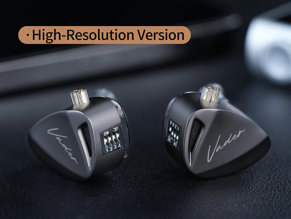 KZ Vader hoofdtelefoonmonitor, high fidelity hoofdtelefoon, aanpasbaar en