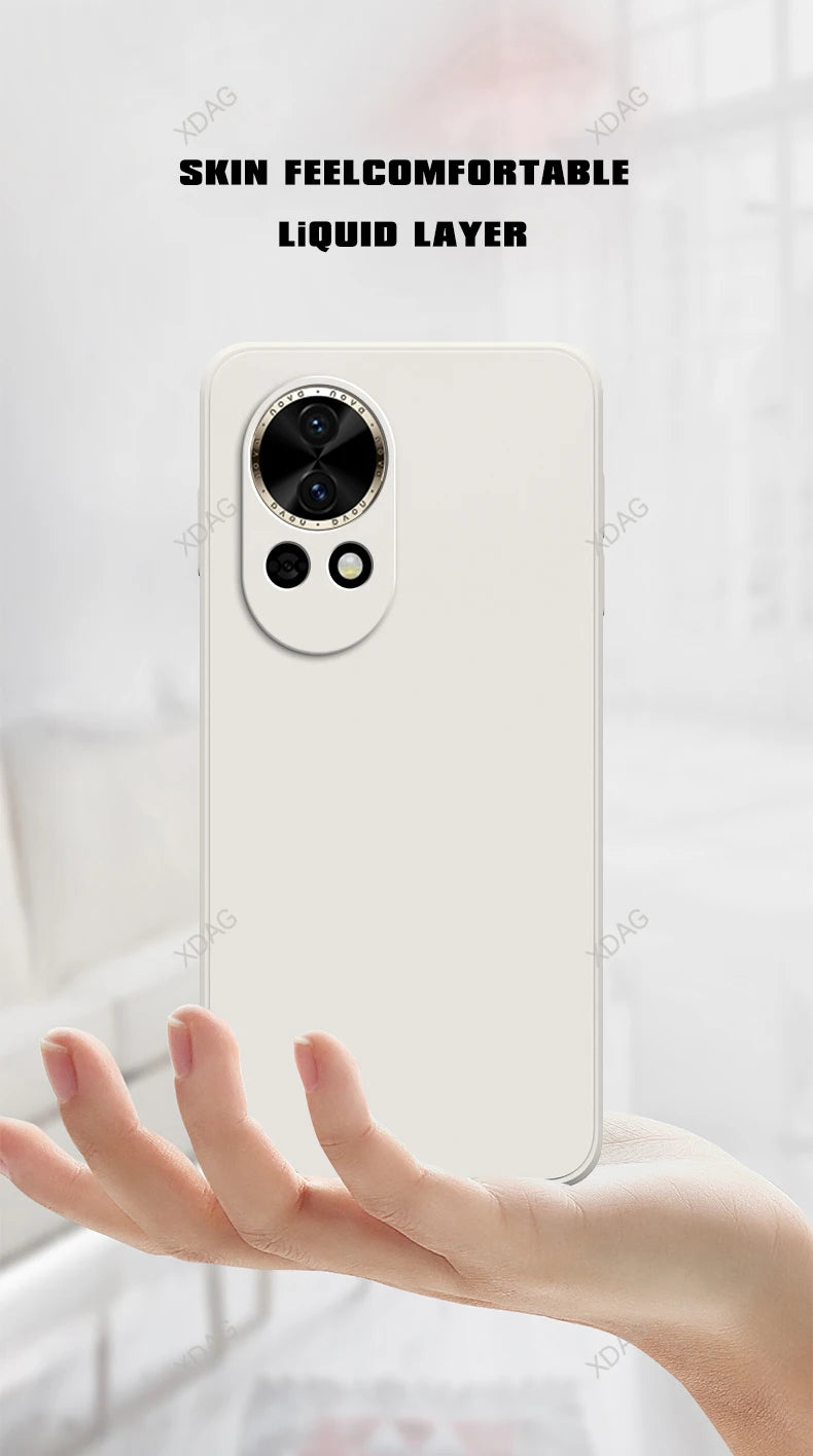 Vloeibare siliconen telefoonhoes voor Huawei Nova13 Nova 13 Pro 13Pro 5G-camera