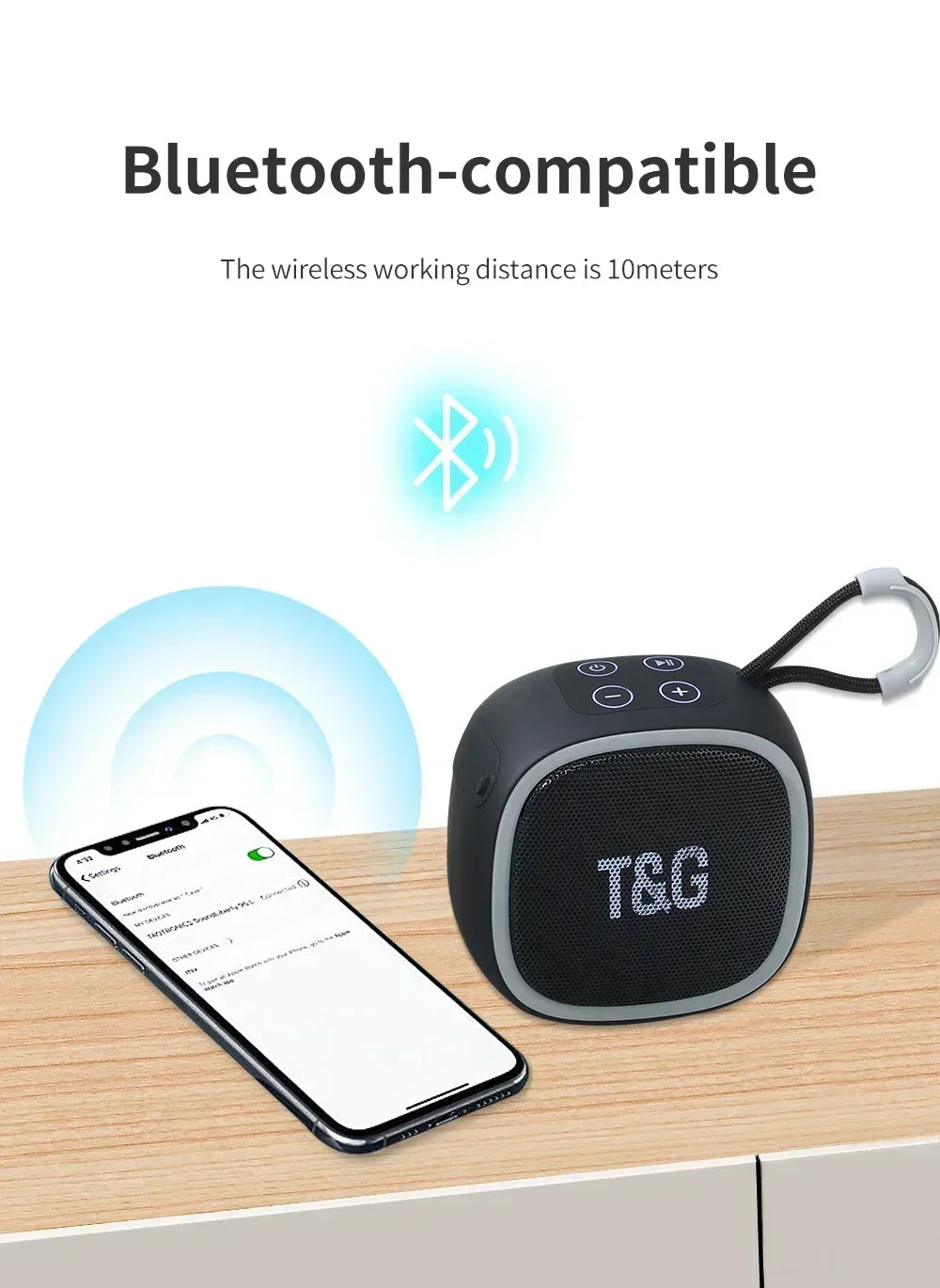 Bluetooth-luidspreker Mini draagbare IPX4 waterdichte draadloze luidsprekerondersteuning