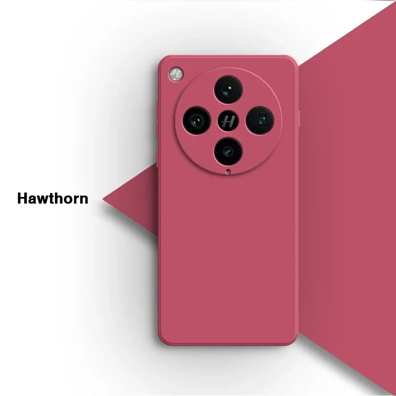 Basic telefoonhoesje voor Oppo Find X8 Pro X8Pro 5G Classic Square vloeibare siliconen