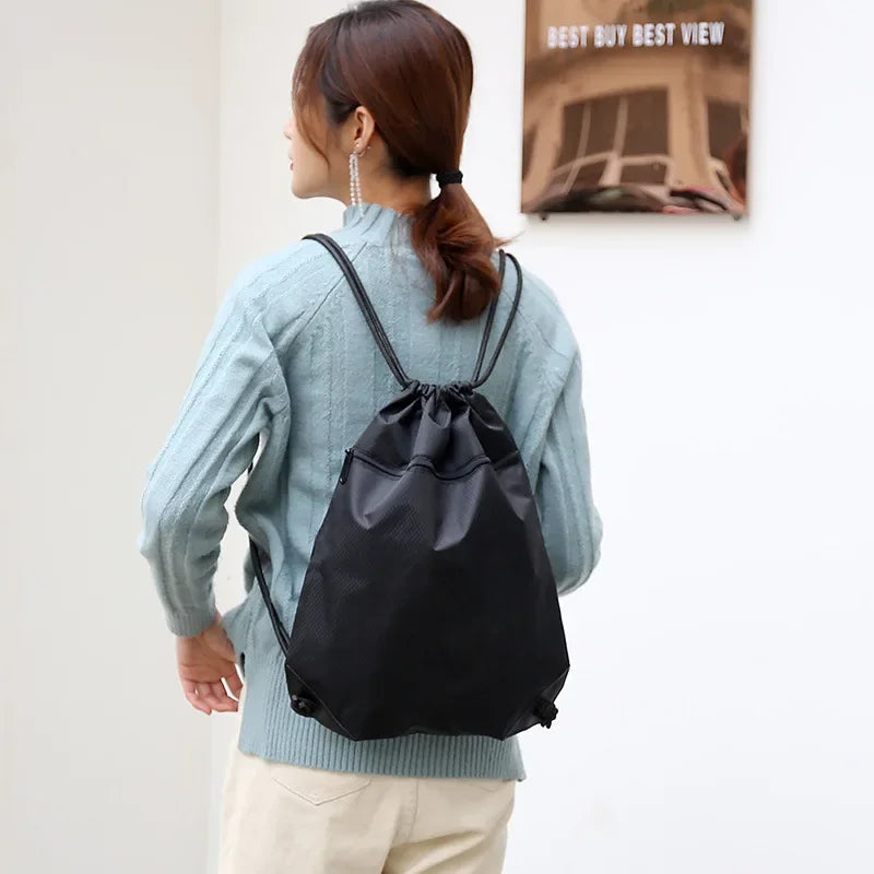 Lightweight Drawstring Sports Bag Large Capacity Basketball Bag Football Bag Outdoor Sports Portable