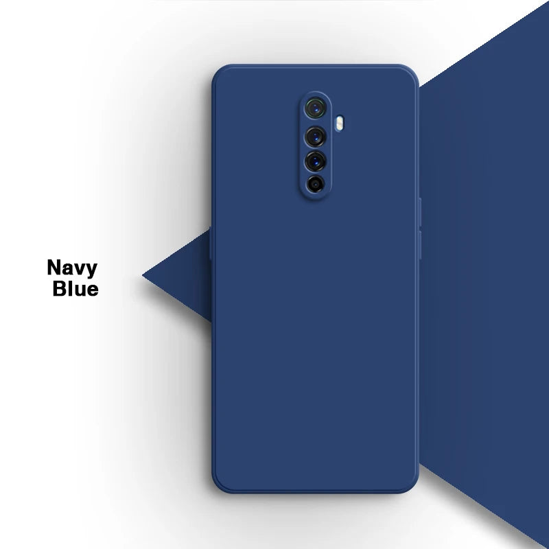 Vloeibare siliconen achterkant voor de Oppo Realme X2 Pro X2Pro 6.5 Rmx1931-lens