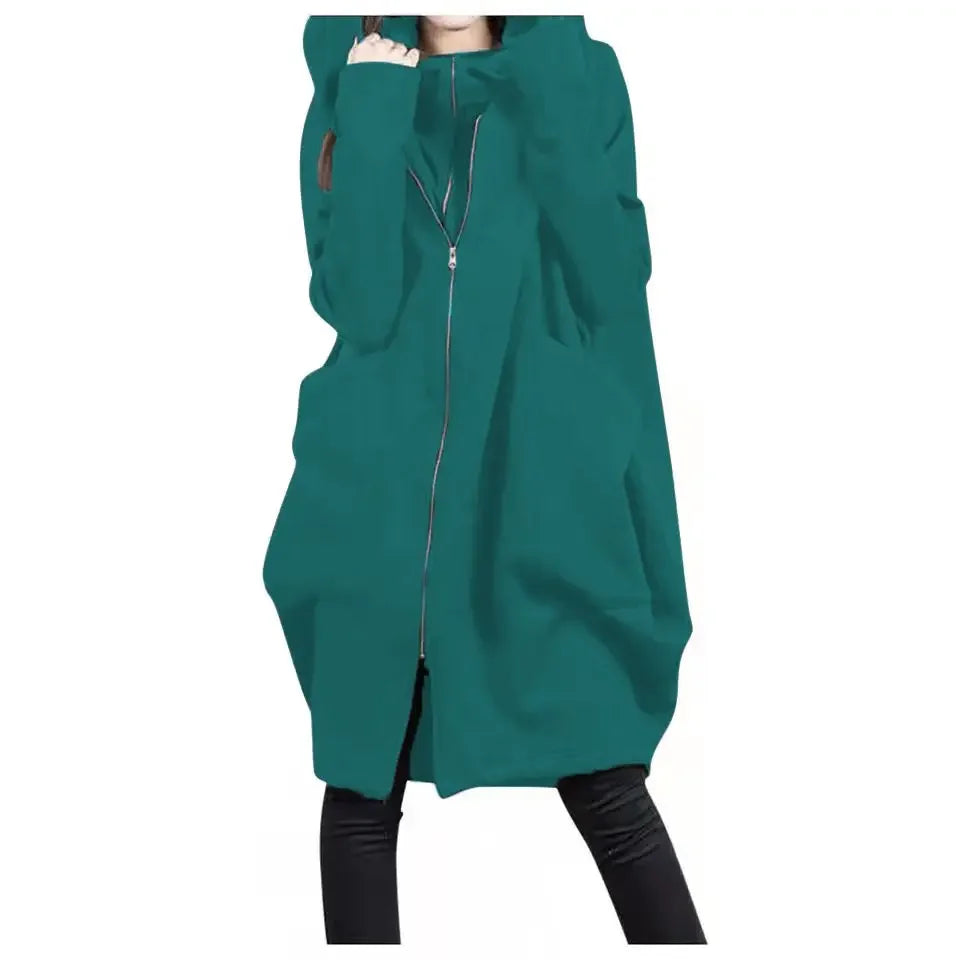 Hoodies Baggy Hooded Sweatshirt for Women Full Zip Up Woman Tops With Zipper In Loose Harajuku