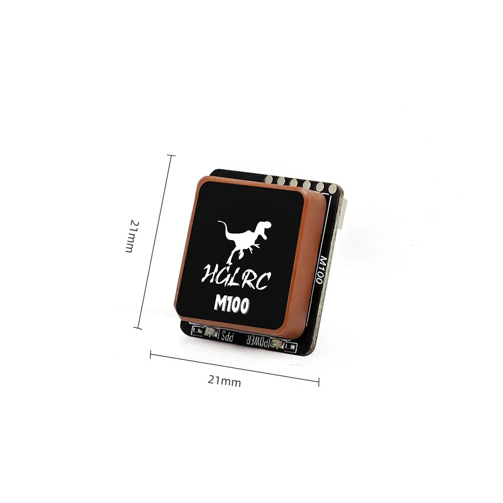 Hglrc M100 5883 M10 GPS Module with Compass Ceramic Antenna on board LED