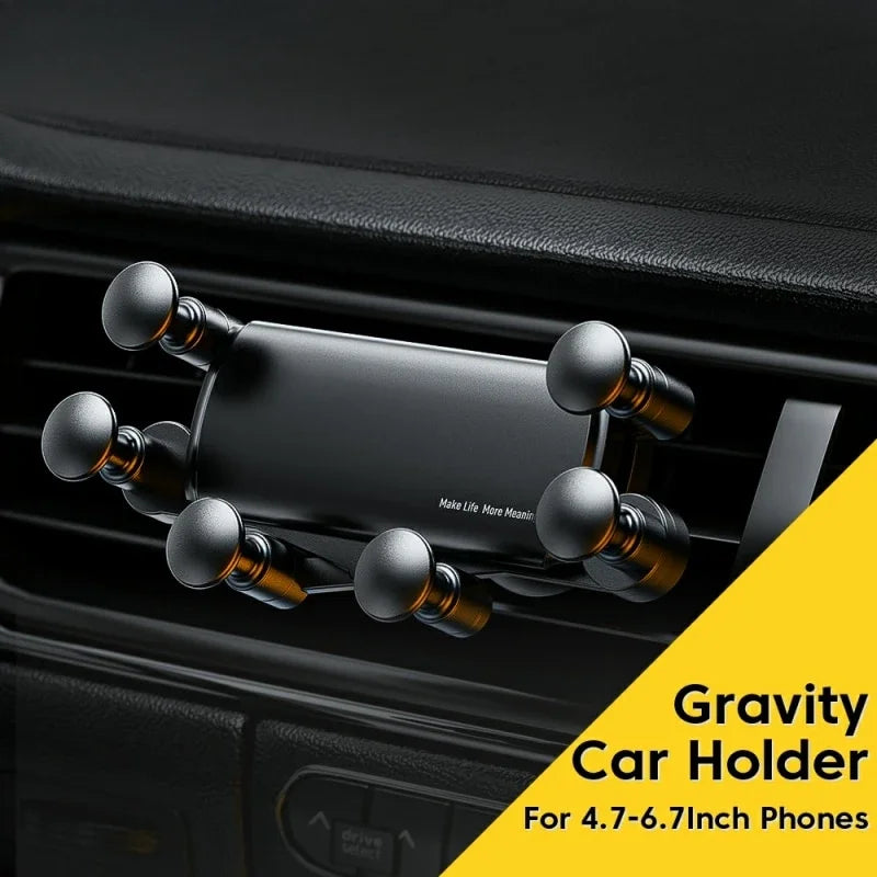 Universele 6-punts stevige opvouwbare autotelefoonhouder Gravity autohouder voor telefoon in