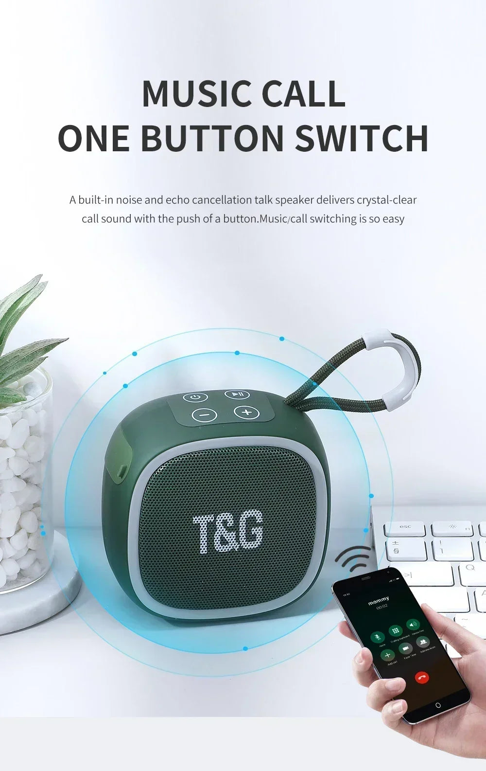 Bluetooth-luidspreker Mini draagbare IPX4 waterdichte draadloze luidsprekerondersteuning