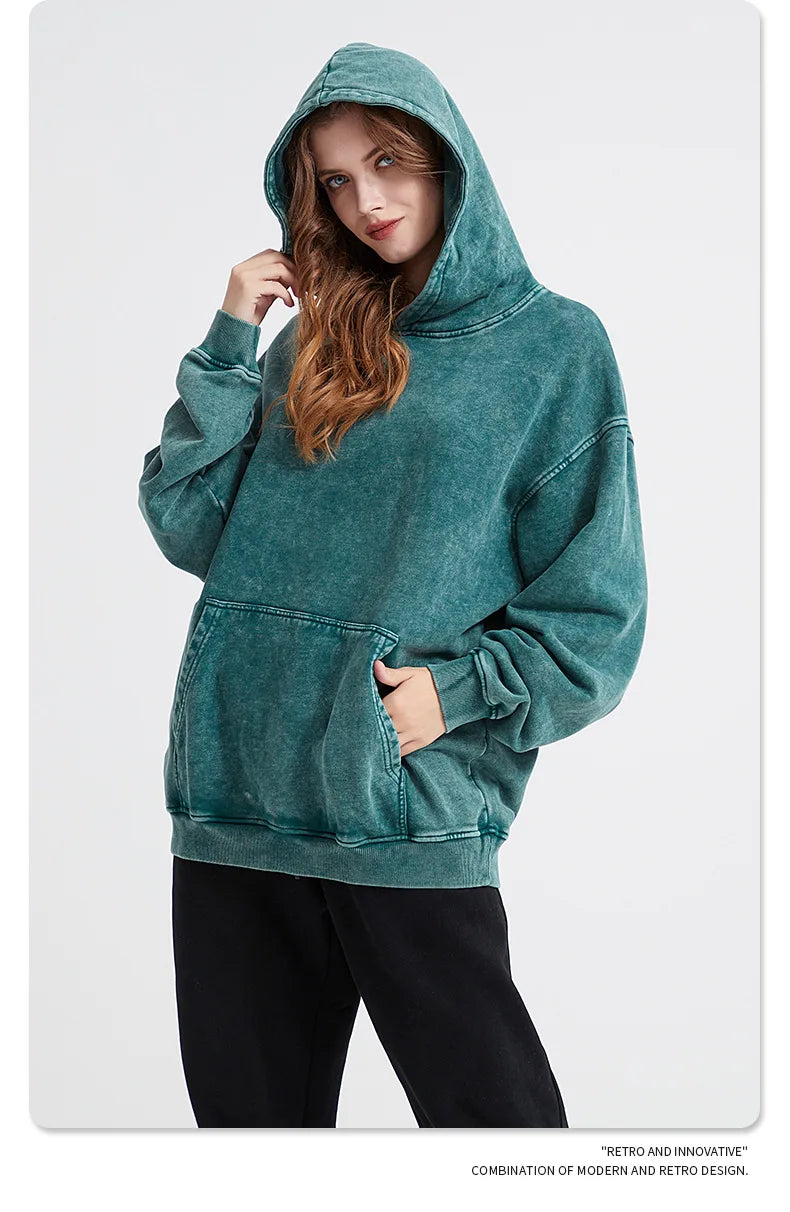 Bornladies Retro Verdikte Hoodie Mode Warme Trui 100% Katoen Dames Trend