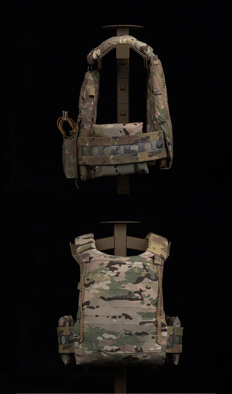 Tactical Vest Airsoft Plate Carrier Military Training Modular Molle System with Triple Magazine