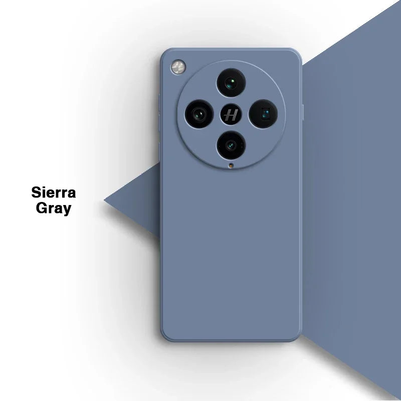 Basic telefoonhoesje voor Oppo Find X8 Pro X8Pro 5G Classic Square vloeibare siliconen