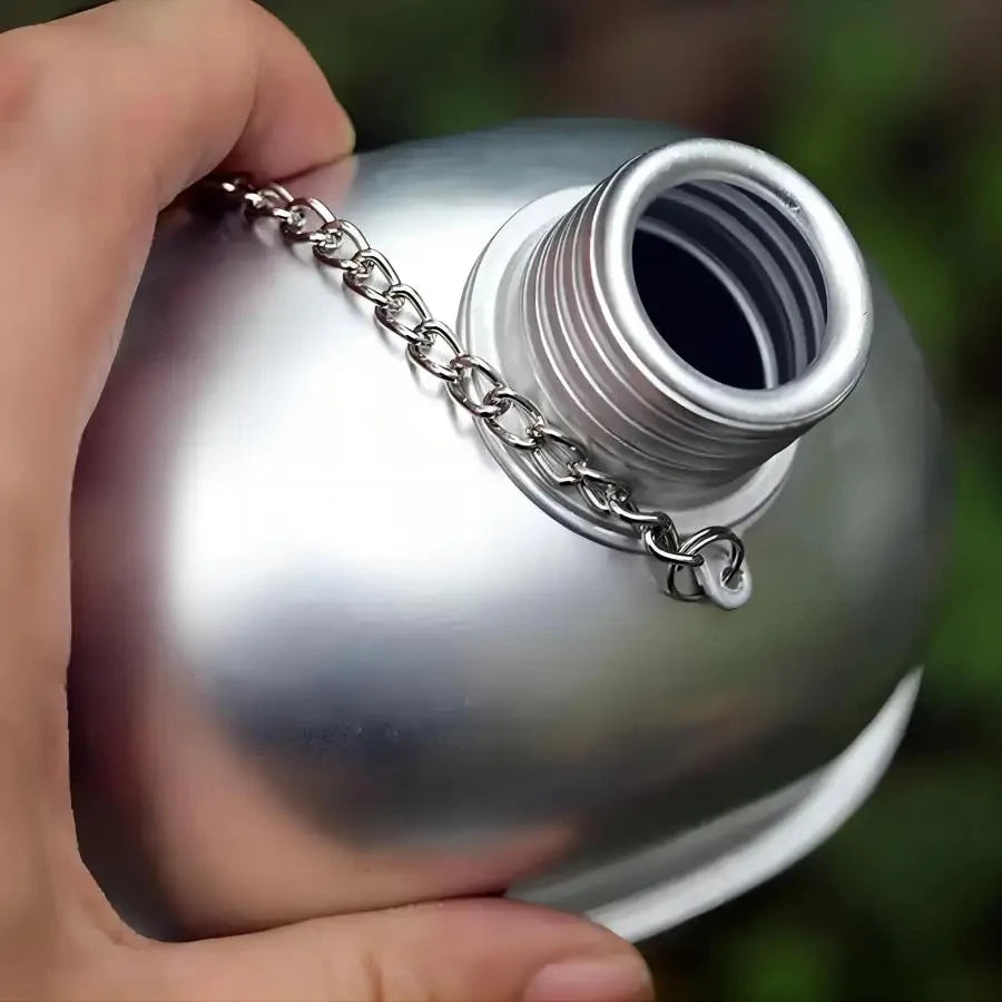 Outdoor Military Canteen Aluminum Alloy Canteen Multi Functional Water Bottle
