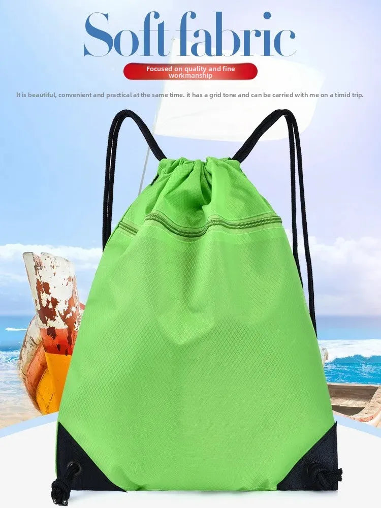 Lightweight Drawstring Sports Bag Large Capacity Basketball Bag Football Bag Outdoor Sports Portable
