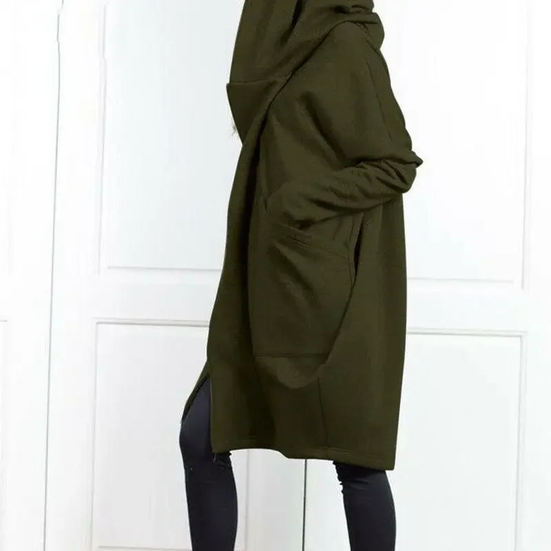 Hoodies Baggy Hooded Sweatshirt for Women Full Zip Up Woman Tops With Zipper In Loose Harajuku