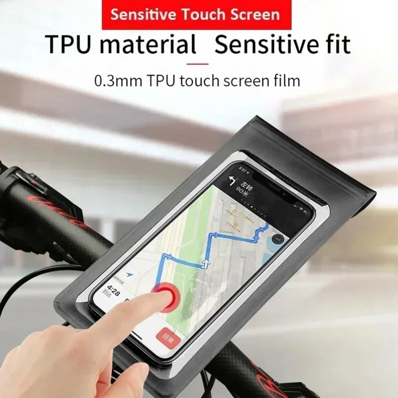 Fiets Motorfiets Handvat Installatie 360 Rotatie Waterdicht TPU Touch