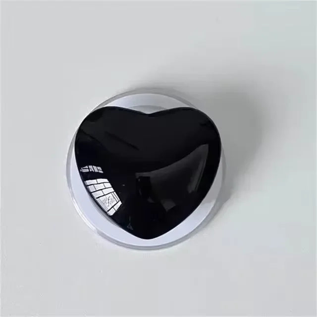 Desktop Magnetic Phone Holder Cute Glass Love Heart Design Cell Phone Support