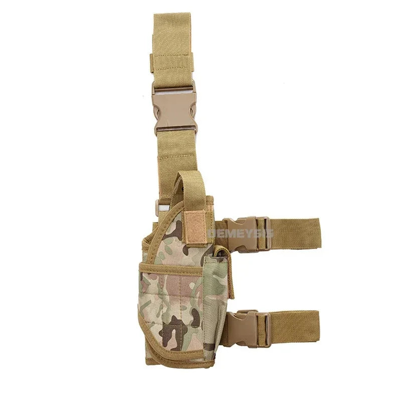 Universal Drop Leg Gun Holster Right Handed Tactical Thigh Pistol Bag Pouch Legs Harness for All