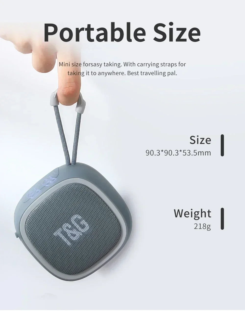T&G Outdoor Bicycle Riding Tg659 Portable Bluetooth Speaker Wireless Mini Bass
