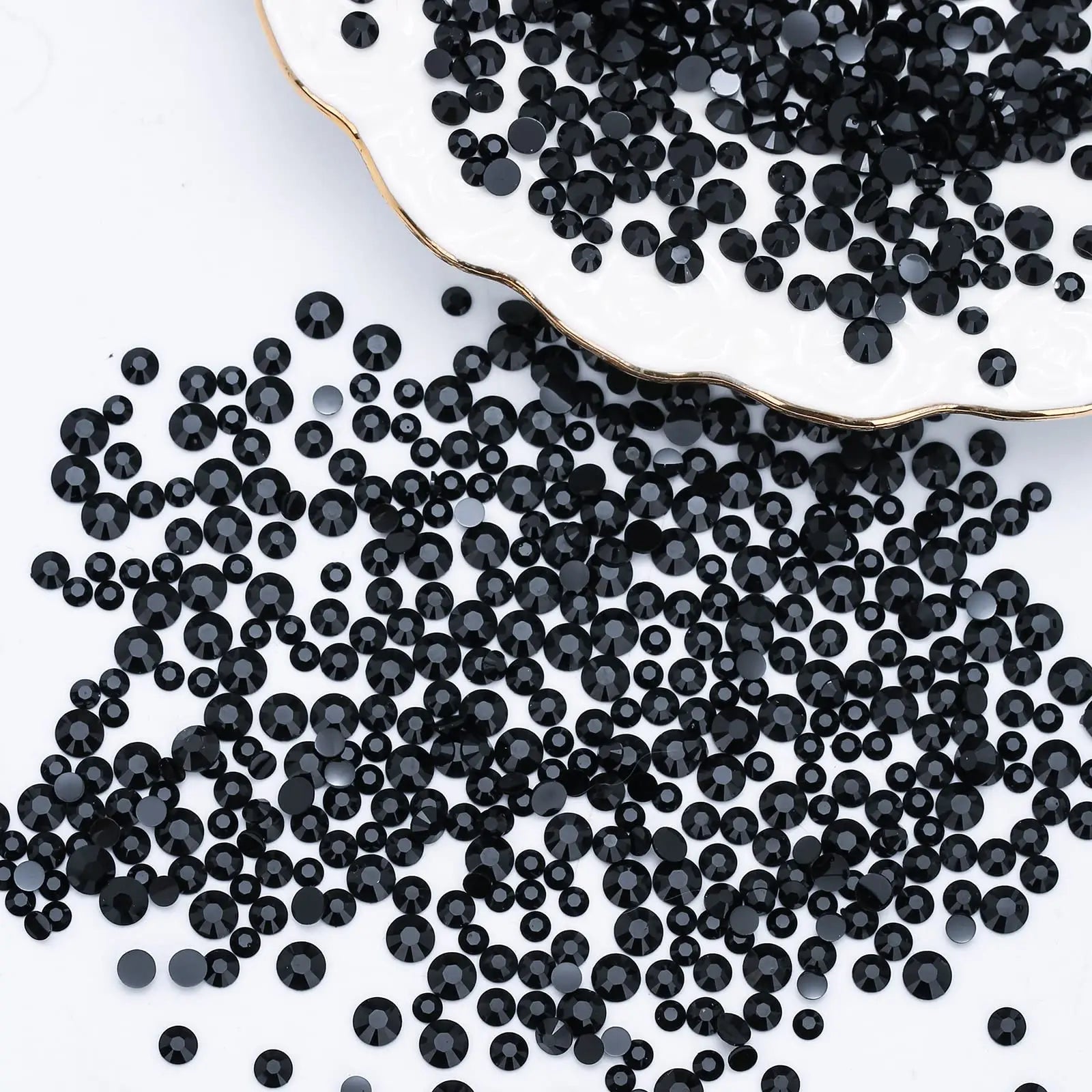Black Series 2 5mm Wholesale Resin Rhinestones for Clothing Decoration Non