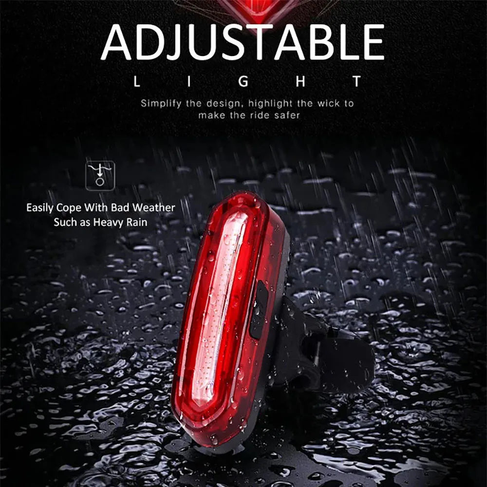 MTB Racefiets Achterlicht USB Oplaadbaar LED Fiets Achterlicht Eenvoudig te Installeren
