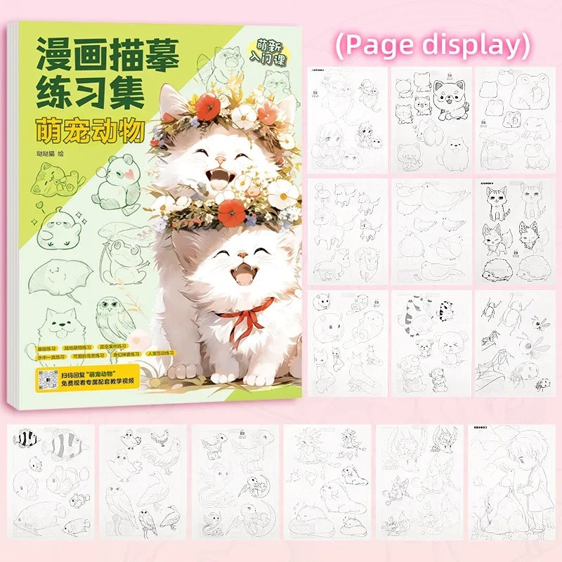 Cartoon Coloring Book Beginner Painting Technique Workbook Comic Manga Images
