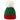 Unisex Winter Red And Green Patchwork Pompoms Knit Hat Christmas Hat For Women Men Christmas Gift