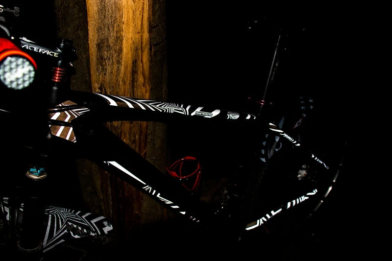 Enlee Fietsframe Reflecterende Film Fiets Krasbescherming Fietsframe