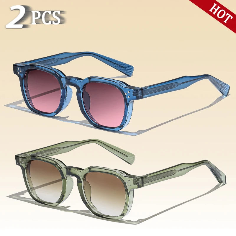 Caterside Retro Punk Men Sunglasses Square Personalized Design Glasses Women s