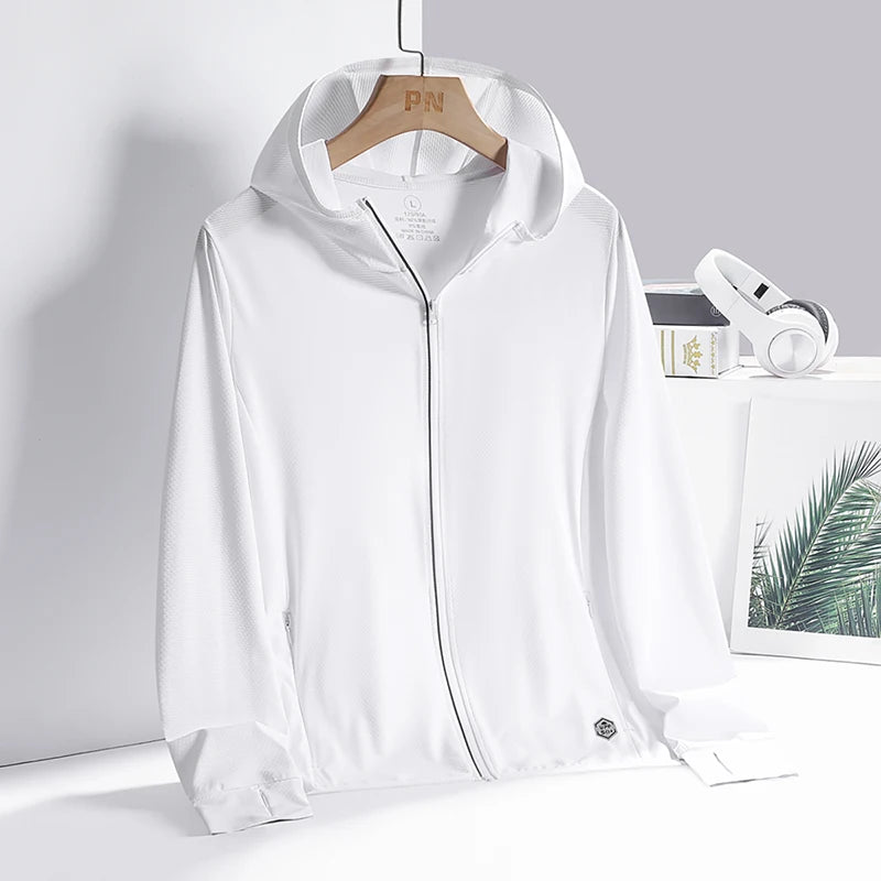 Ademende Ice Silk-zonnebrandkleding voor heren en dames, UV-bestendig, buitensporten