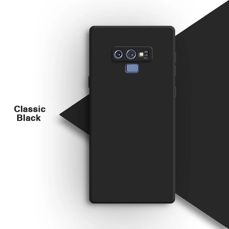 Vierkant vloeibaar siliconen hoesje voor Samsung Galaxy Note9 Note 9 telefoonhoesje Candy